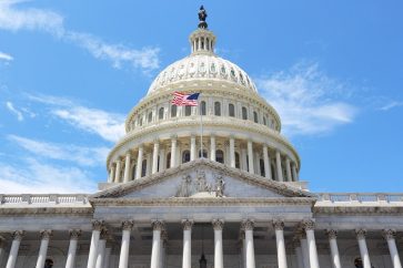 Le batiment du Sénat US.