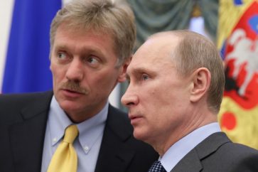 Vladimir Poutine et Dmitri Peskov