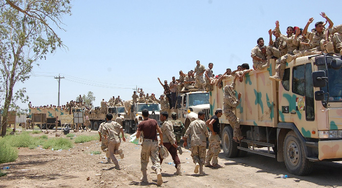 Des troupes du Hached al-Chaabi