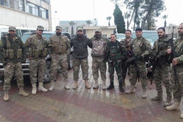 Soldats de l'armée syrienne  dans la province Est d'Alep