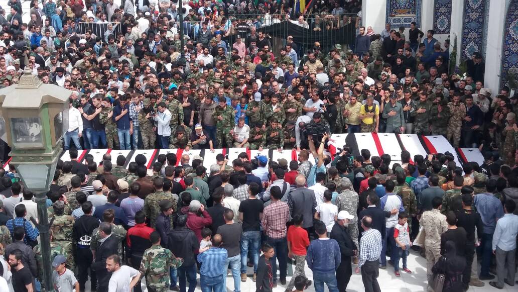 Funérailles massives des martyrs du massacre de Rachidine