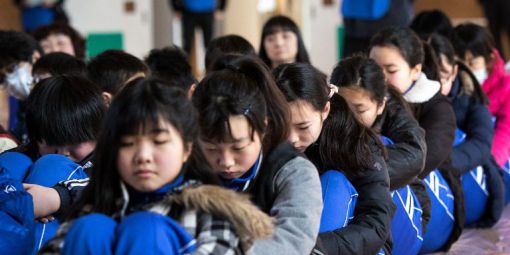 exercice d'évacuation au Japon