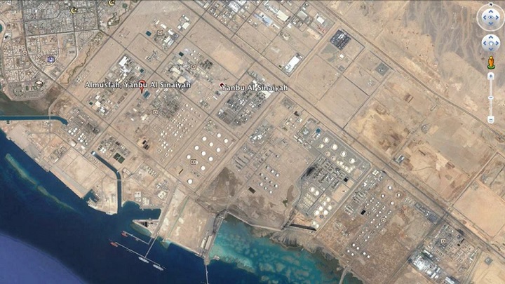 Les raffineries pétrolières à Yanbu