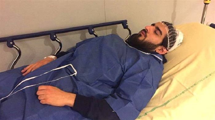 Cameramen iranien blessé à la tête par la police française