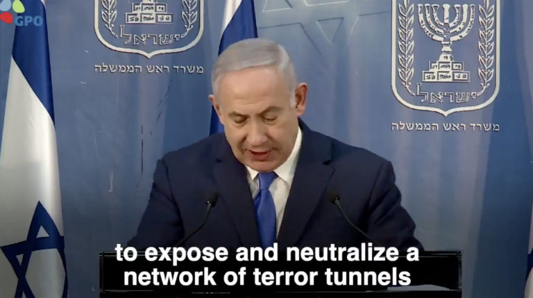 netanyahou-tunnels-hezbollah