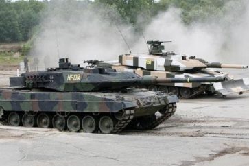 Des chars de type Leopard (image d'illustration)