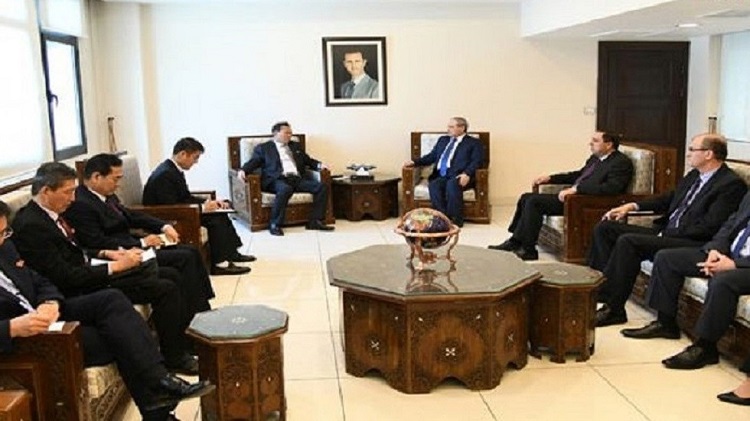 Le vice-ministre des AE nord-coréen en visite en Syrie le mois d'avril dernier