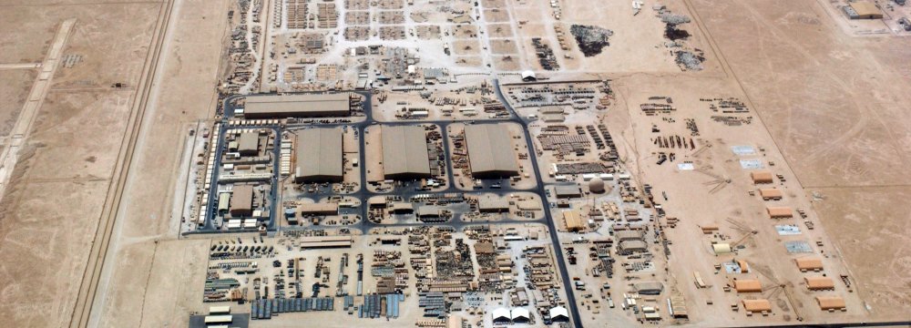 le quartier général de CENTCOM à al-Udeid (Qatar)