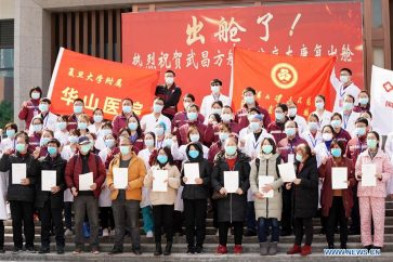 Patients chinois guéris (Agence Xinhua)