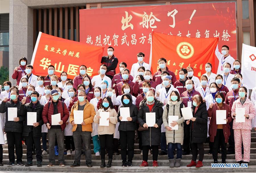 Patients chinois guéris (Agence Xinhua)