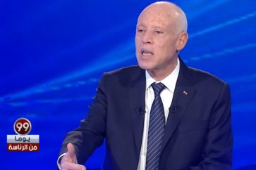 Le président tunisien Kaïs al-Saïed