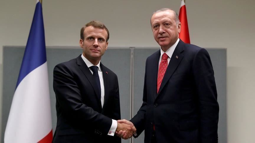 Emmanuel Macron et Recep Tayeb Erdogan