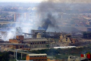 L'usine chimique AZF, dans la banlieue sud de Toulouse