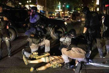 Portland est le lieu de manifestations quotidiennes contre les violences policières aux Etats-Unis depuis la mort de George Floyd.