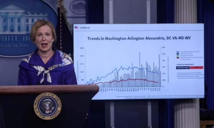 La conseillère spécialisée auprès de la Maison Blanche Deborah Birx