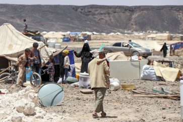 Un camp des déplacés à Ma’rib