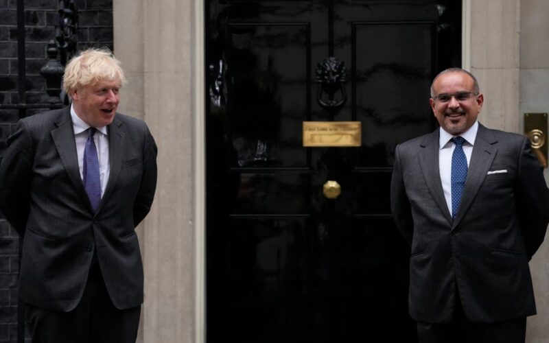 Boris Johnson et Salman ben Hamad al-Khalifa