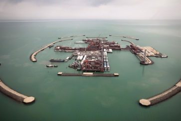 Îles artificielles de la Caspienne. ©Reuters