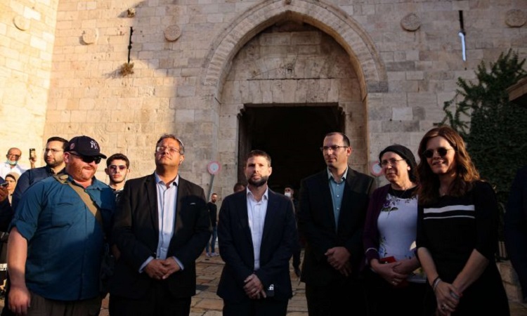 Les députés israéliens à Bab al-Amoud