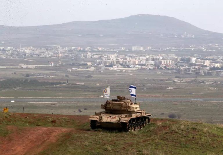 Char israélien dans le Golan syrien occupé