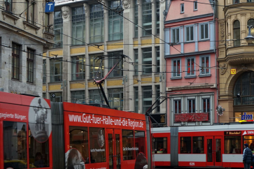 Ville de Halle en Allemagne