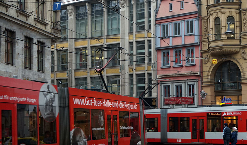 Ville de Halle en Allemagne