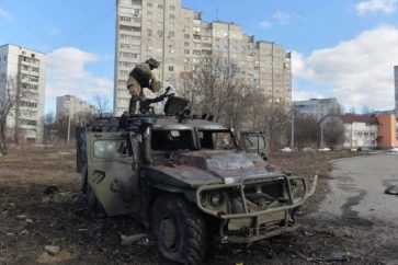 Un militaire russe à Kharkiv