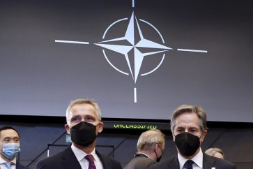 Rencontre des ministres des Affaires étrangères de l'Otan à Bruxelles le 4 mars.