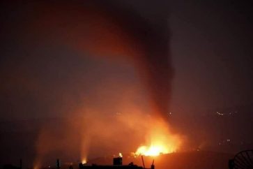 Plusieurs missiles israéliens sont tombés sur des terres agricoles et causé des dommages dans les propriétés privées à Masyaf.