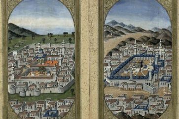 Le ministère israélien des AE a publié sur Twitter, en juin 2019, une photo d'une œuvre d'art représentant La Mecque et La Médine, qui était contenue dans un manuscrit ottoman datant de 1795.