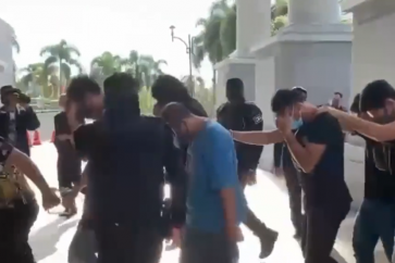 Les membres du Mossad arrêtés à Kuala Lumpur, le lundi 17 octobre 2022.