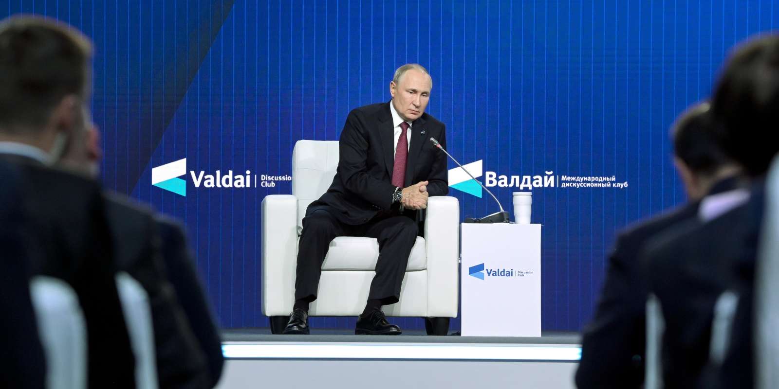 Vladimir Poutine au forum de discussion de Valdaï, le 27 octobre 2022 à Moscou.