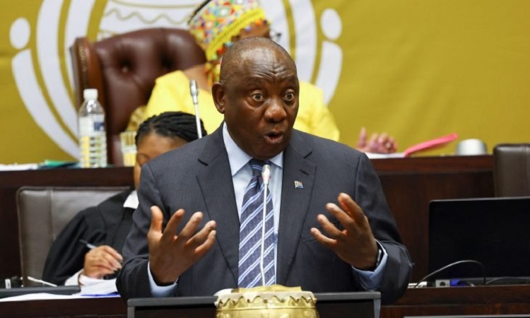 Le président sud-africain Cyril Ramaphosa.