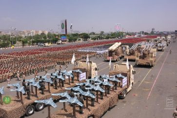 Parade militaire des forces yéménites.