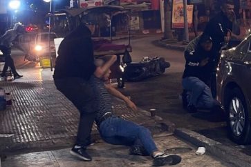 Salah Briki après avoir été touché par des tirs israéliens.