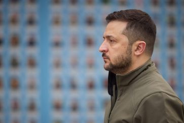 Le président ukrainien Volodymyr Zelensky