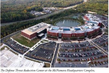 Siege de la Defense Threat Reduction Agency (DTRA), une agence du département de la Défense des États-Unis fondée dans le but de "protéger les USA et ses intérêts des armes de destruction massive".