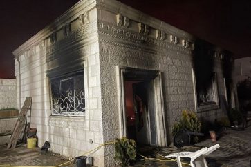 Des centaines de colons israéliens incendié des bâtiments et des voitures palestiniens, le 26 février 2023.