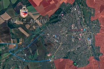 Carte géographique de Bakhmout