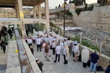 Plus de mille colons ont envahi les cours de la mosquée AlAqsa, le 10 avril 2023.