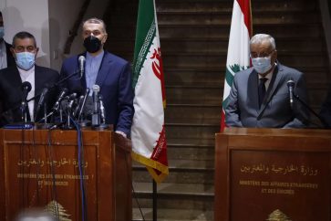 Lors de la visite du ministre iranien des AE le mois de janvier dernier.