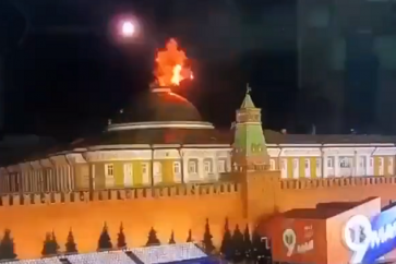 Tentatives d'attentats perpétrées dans la nuit du 2 au 3 mai contre le Kremlin de Moscou à l'aide de drones.