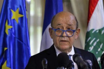 L’envoyé spécial pour le Liban du président français Emmanuel Macron, Jean-Yves Le Drian.
