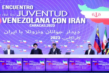 Le président iranien Ebrahim Raïssi est arrivé lundi à Caracas.