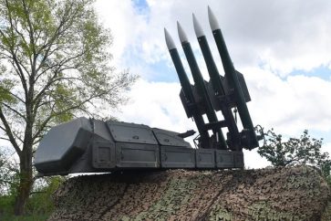 système de missiles anti-aériens BUK-MZ (image d'illustration).