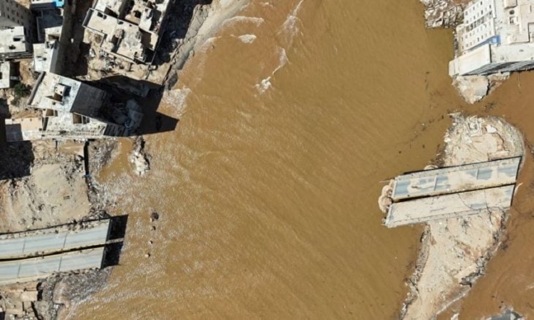 La région de Derna, à l’est de la Libye a été la plus touchée par la tempête Daniel.