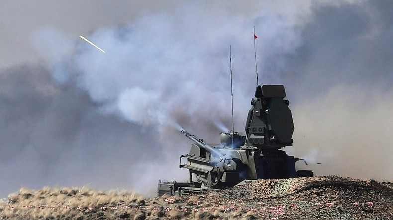 Système anti-aérien russe Pantsir à l'exercice (photo d'illustration).