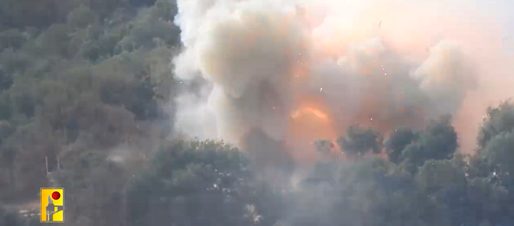 Vidéo de la frappe du Hezbollah contre un char israélien, à la frontière avec le Liban.