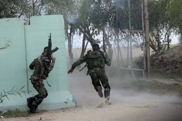 Des combattants d'Al-Qassam à Gaza