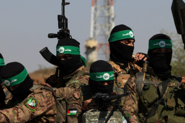 Des membres des brigades Al-Qassam, branche armée du Hamas.